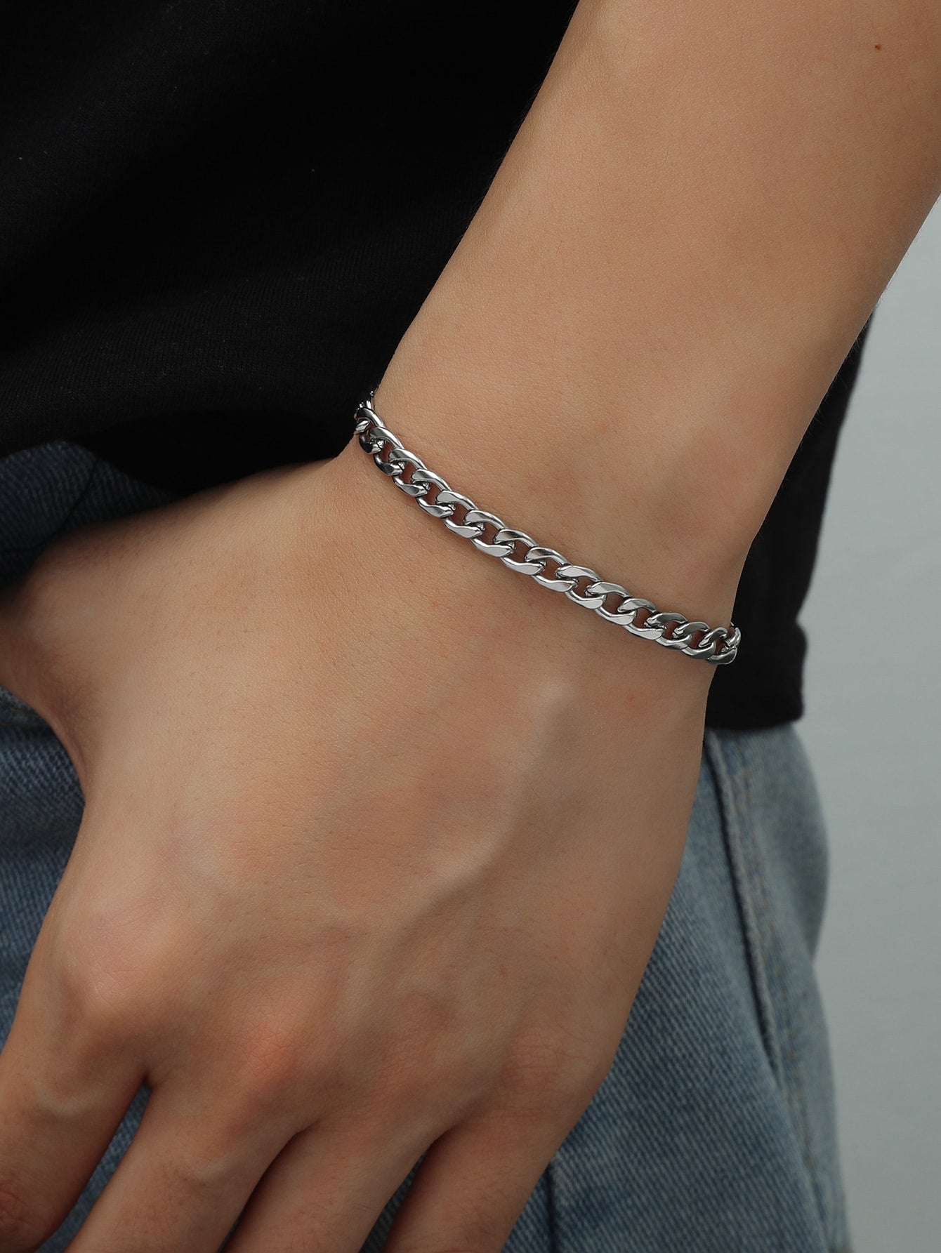 Men Minimalist Chain Bracelet