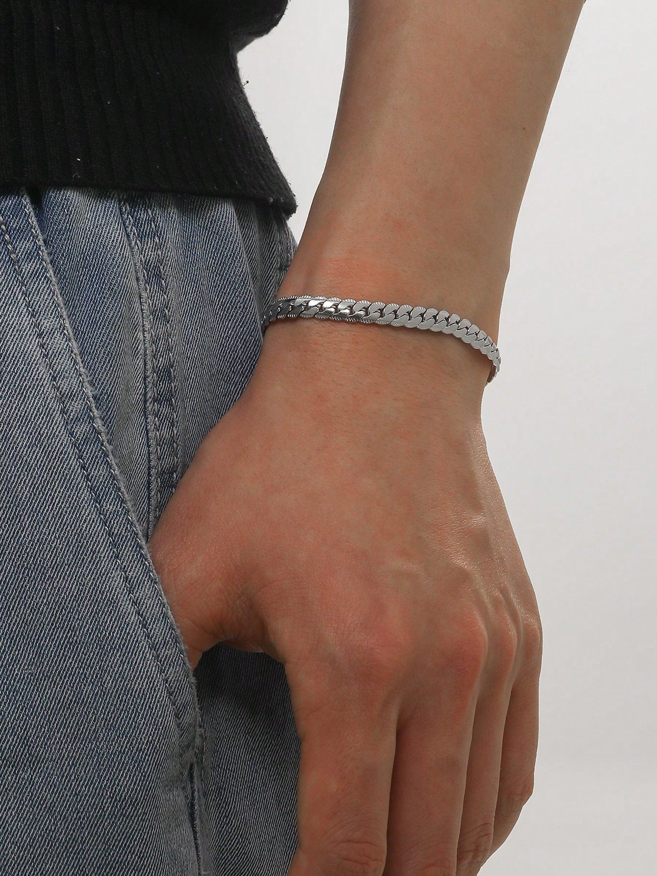 Men Minimalist Chain Bracelet