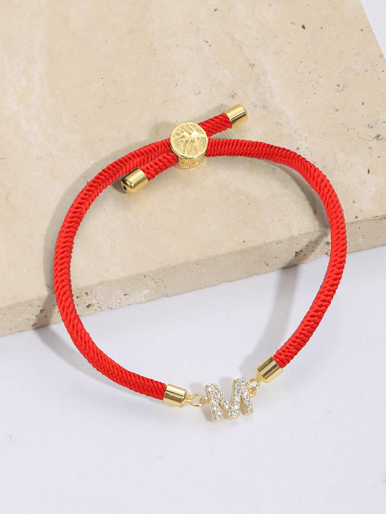 BFF- New Fashion 26 Initial Letter Bracelet Women Handmade Colorful Adjustable Rope Bracelet For Women Jewelry Gift